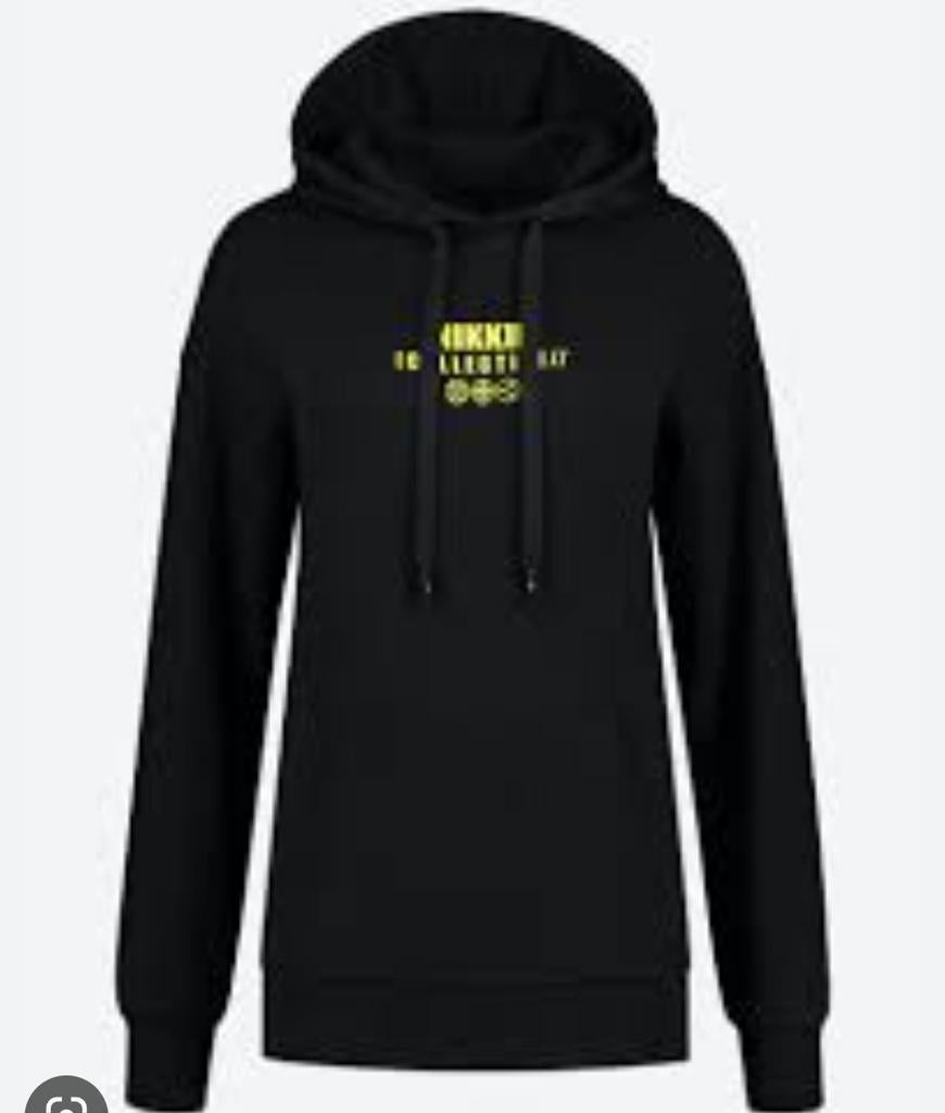 Helemaal nieuwe nikkie Hoodie in verpakking 34 zwart geel xs, Ophalen of Verzenden, Nieuw, Maat 34 (XS) of kleiner, Zwart