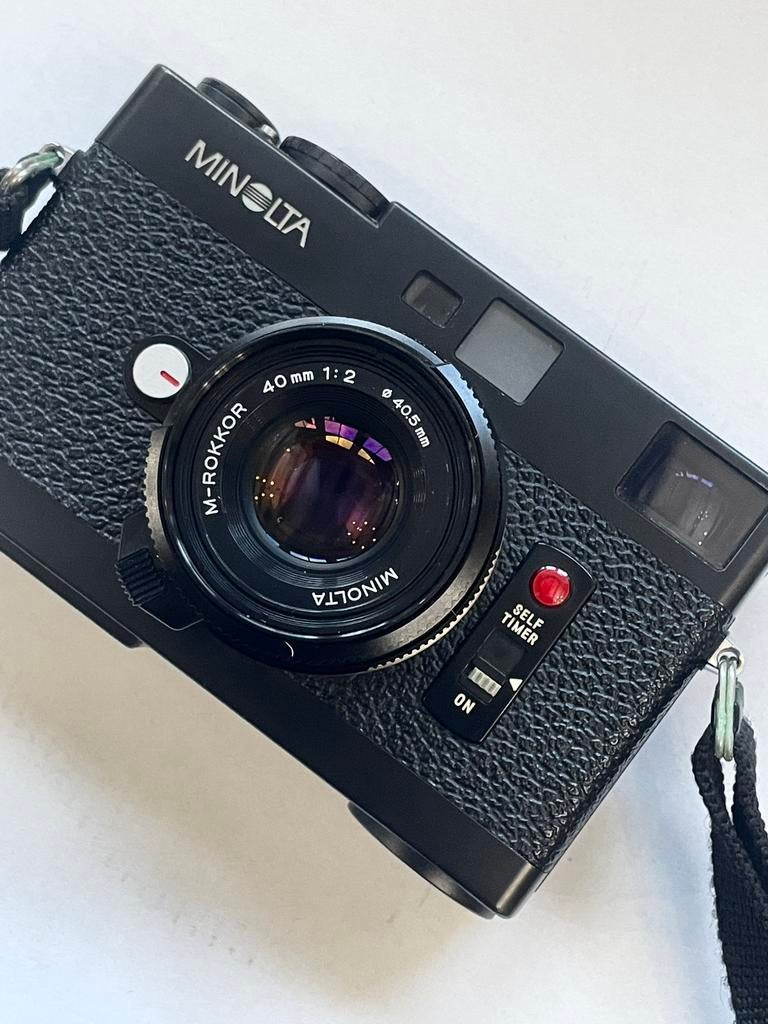 Minolta CL met 40mm 2.0 en 90mm 4.0, Ophalen, Spiegelreflex, Minolta