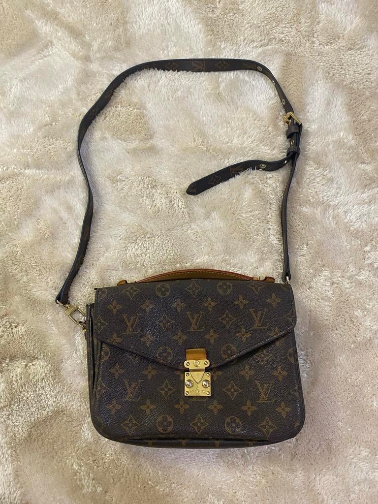 Louis Vuitton Tas, Ophalen of Verzenden, Gebruikt, Bruin, Schoudertasje