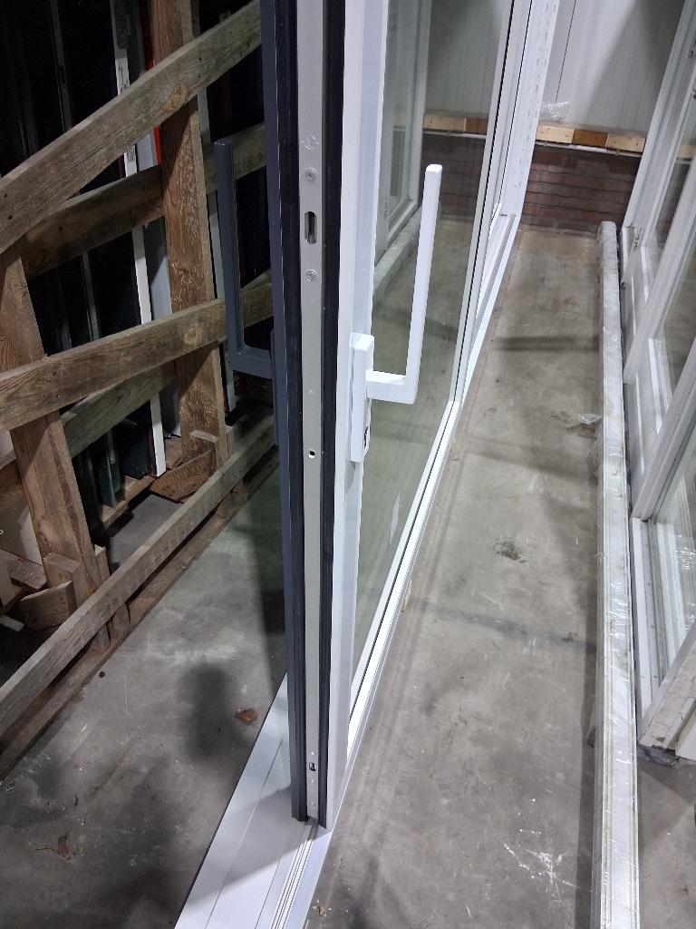 Nieuw XL schuifpui Trpile glas bezorgen factuur mogelijk, Kunststof, 225 cm of meer, Ophalen of Verzenden, Zo goed als nieuw
