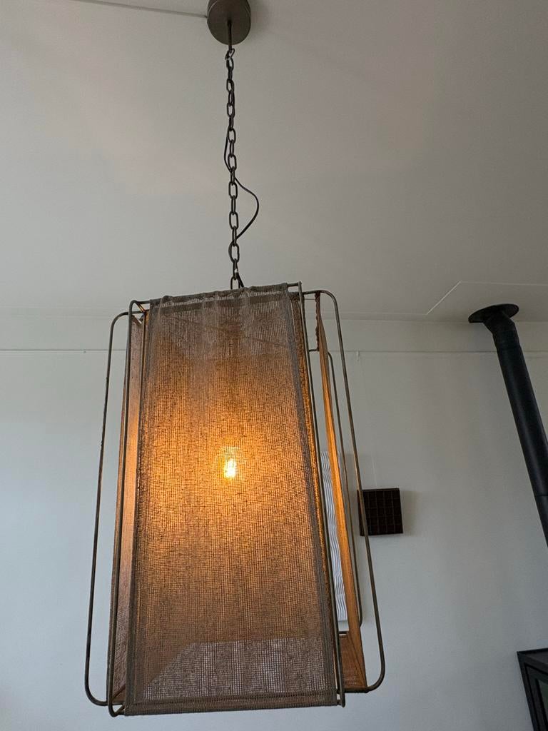 Casa Gitane hanglampen met stoffen kap, Ophalen, Zo goed als nieuw, Metaal, 50 tot 75 cm