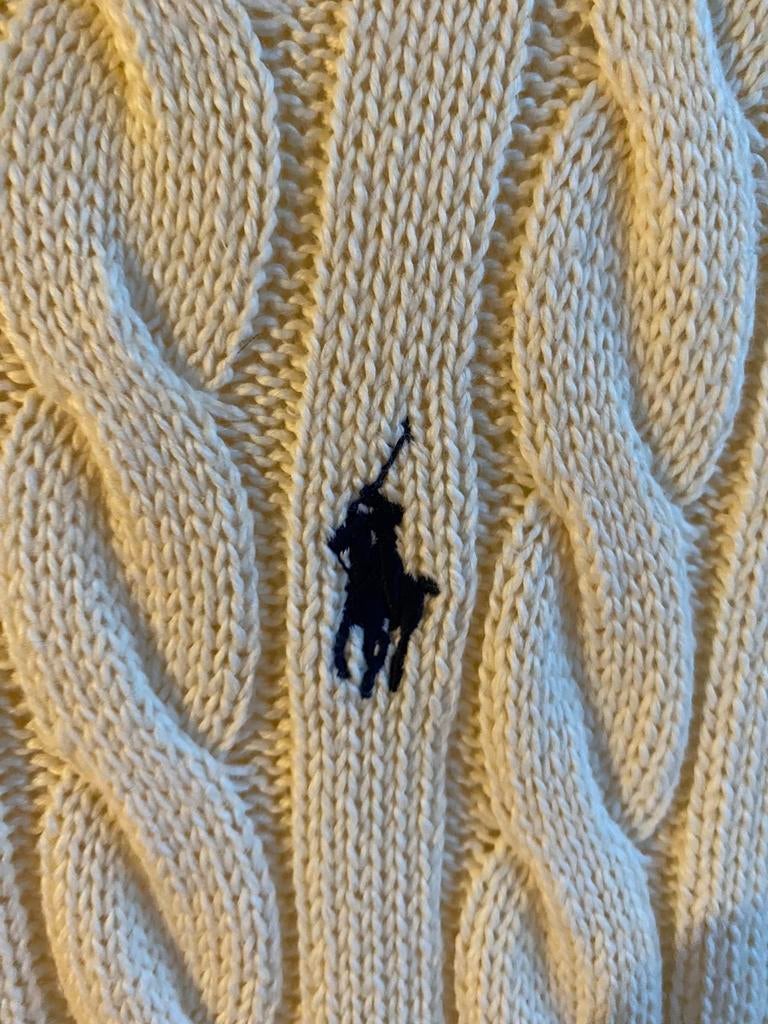 Polo Ralph Lauren kabeltrui, Ophalen of Verzenden, Nieuw, Maat 56/58 (XL), Beige