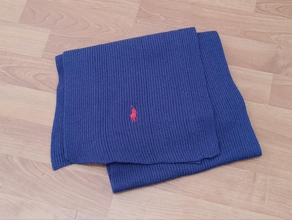 Ralph Lauren Blauwe Sjaal - Nieuwstaat, Ralph Lauren, Overige maten, Zo goed als nieuw, Verzenden