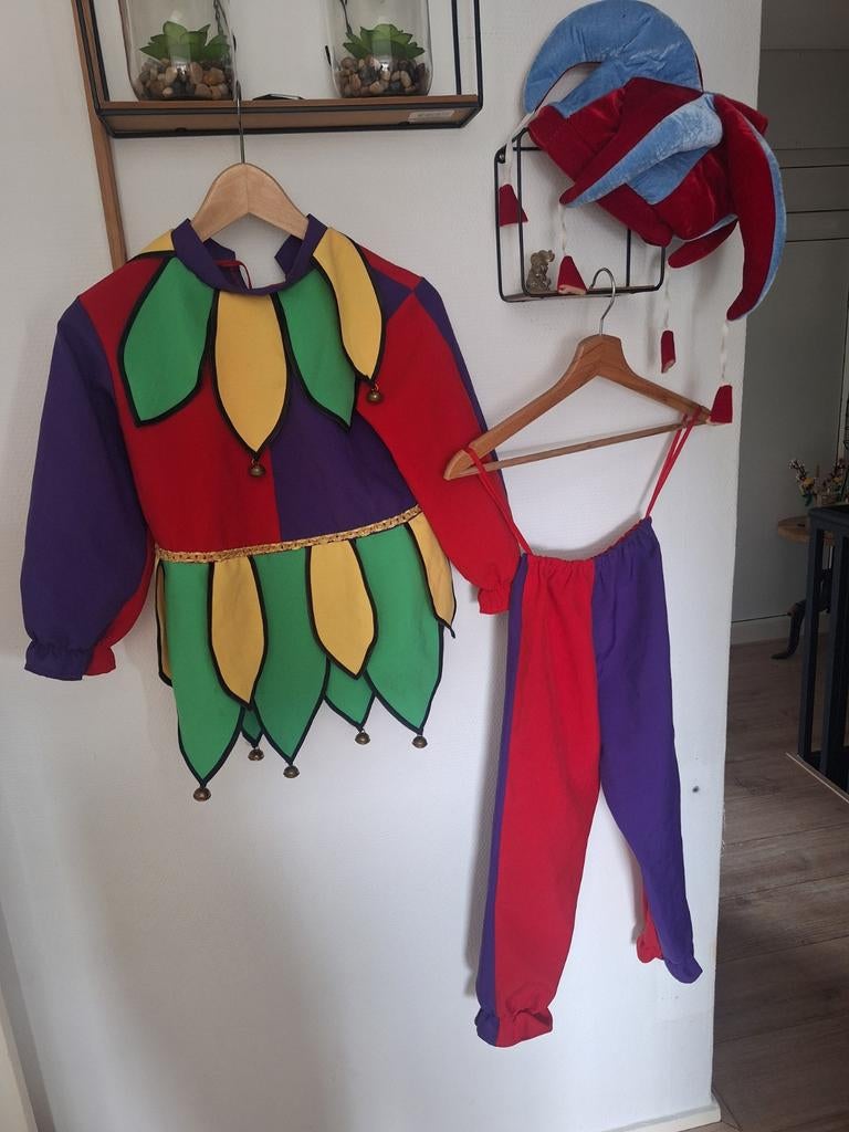 Narrenpak maat 128, Ophalen of Verzenden, Zo goed als nieuw, 122 t/m 128, Jongen of Meisje