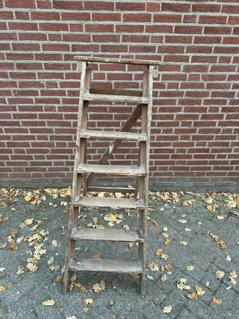 Oude schildersladder, Ophalen, Gebruikt, Minder dan 2 meter