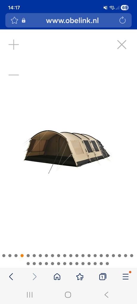 Obelink Familia 6 persoons tunneltent., Caravans en Kamperen, Ophalen