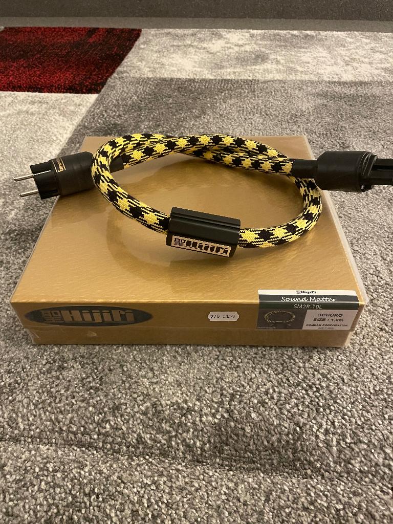 Hijiri SM2R "Sound Matter" power cable, Ophalen of Verzenden, Zo goed als nieuw, Minder dan 2 meter, Overige kabels