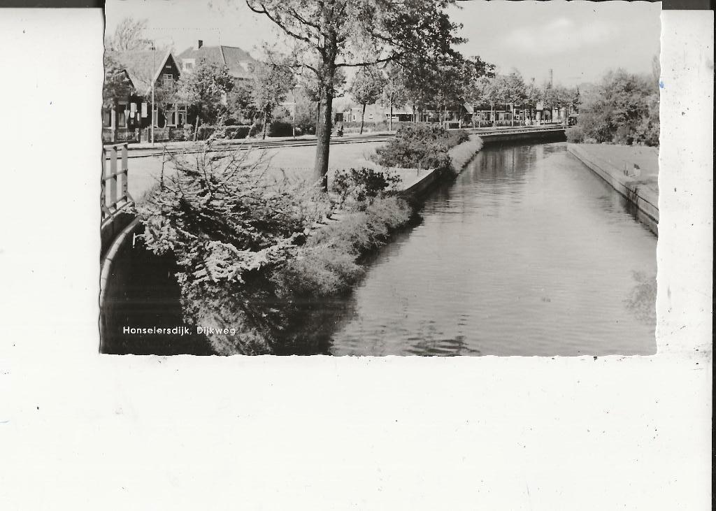 Honselersdijk Dijkweg met Vaart  FOKA, Ophalen of Verzenden, 1940 tot 1960, Ongelopen, Zuid-Holland