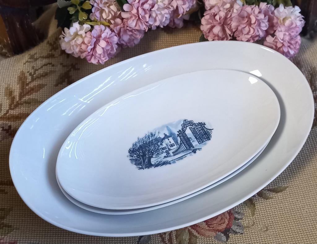 Vintage schalenset,1 broodschaal,2 belegschaaltjes,Bavaria, Ophalen of Verzenden, Zo goed als nieuw, Overige stijlen, Schaal of Schalen