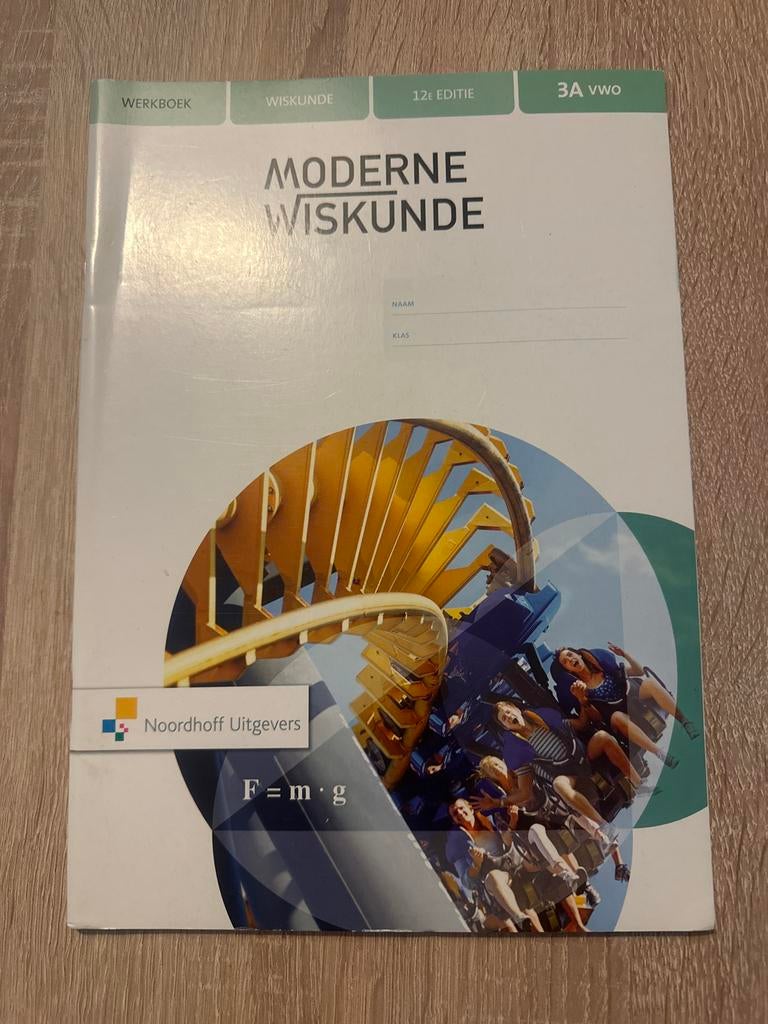 Moderne Wiskunde 3A VWO - 12e Editie, Ophalen, Zo goed als nieuw, VWO, Wiskunde B