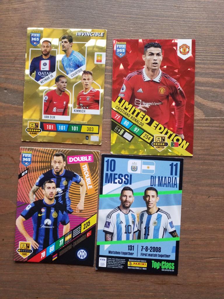 Voetbalplaatjes verzameling Messi Ronaldo Virgil, Ophalen of Verzenden, Zo goed als nieuw, Buitenlandse clubs, Poster, Plaatje of Sticker