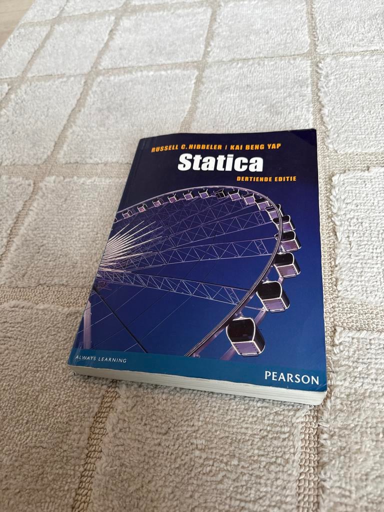 Statica - 13e editie - Hibbeler, Yap, Boeken, Ophalen of Verzenden, Beta, Zo goed als nieuw, HBO