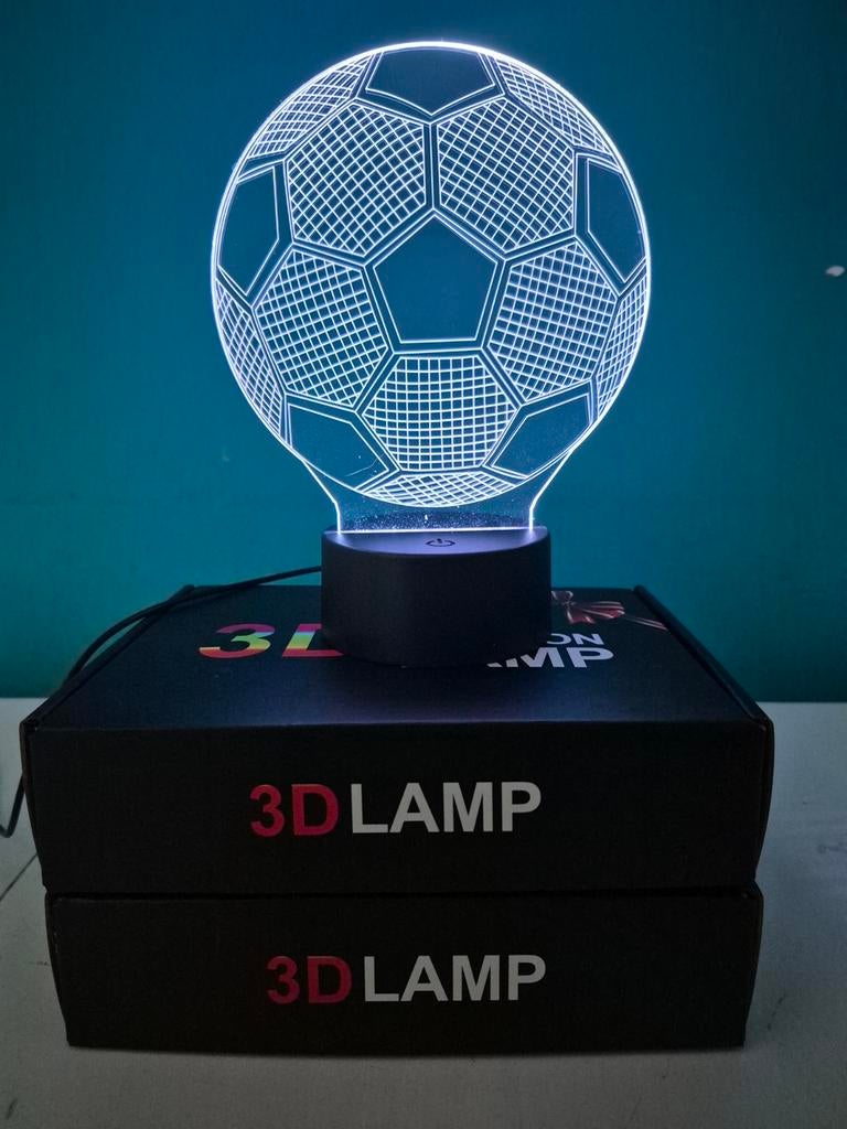 Voetbal 3d lamp, Huis en Inrichting, Lampen | Tafellampen, Ophalen of Verzenden