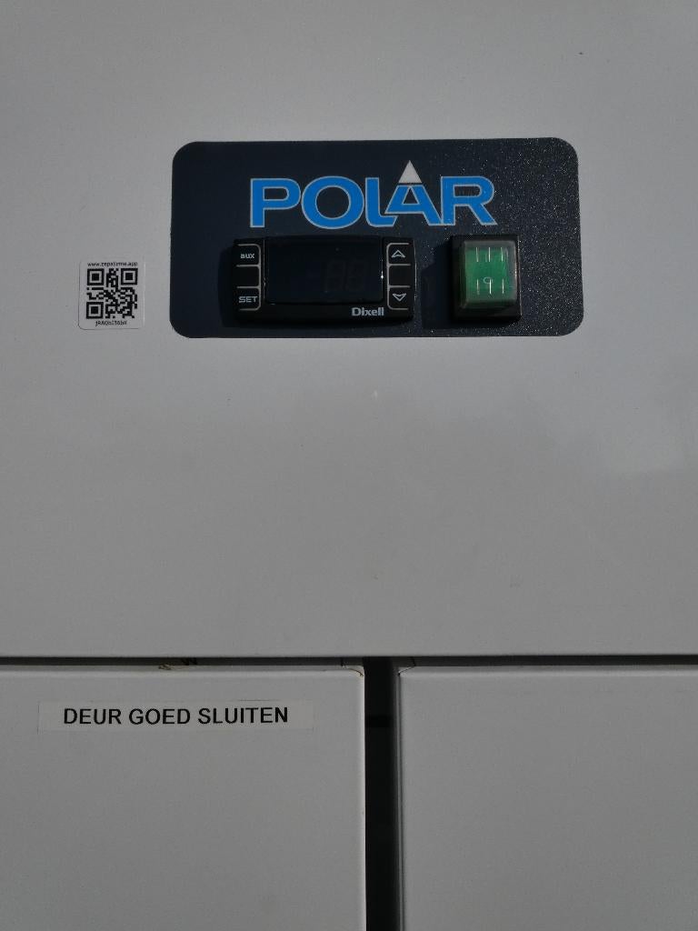 Polar vrijstaande dubbeldeurs koeling, Ophalen, 200 liter of meer, 60 cm of meer, 160 cm of meer