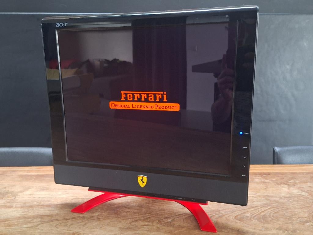 vintage Acer F-19 lcd computer-monitor Ferrari off. licensed, Computers en Software, Gaming, Ophalen of Verzenden, Zo goed als nieuw