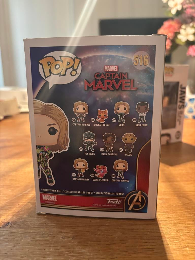 Funko Pop! Marvel Captain Marvel #516, Ophalen of Verzenden, Zo goed als nieuw