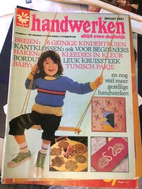 margriet handwerken januari 1981 (later steek), Ophalen of Verzenden, Gelezen, Damesbladen