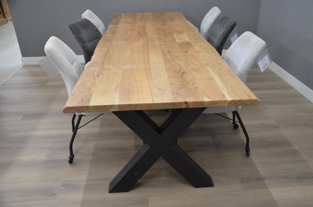 Industriële acacia eettafel 300 cm - Industriële acacia eett, Huis en Inrichting, Tafels | Eettafels, Overige houtsoorten, Vijf personen of meer