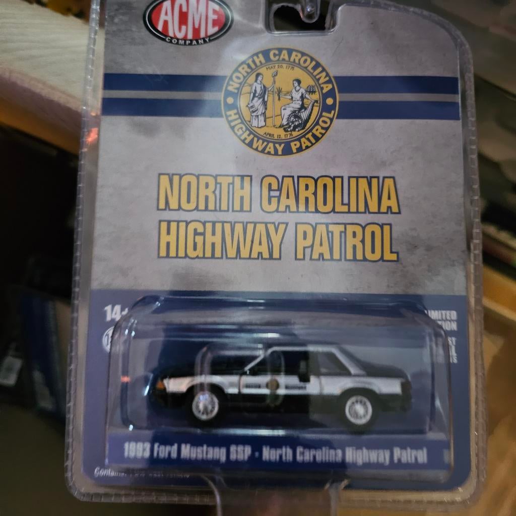 ACME 1993 Ford Mustang SSP - North Carolina Highway Patrol, Info@acmetrading.com, 123 Main Street, Anytown, USA, Nieuw, Ophalen of Verzenden