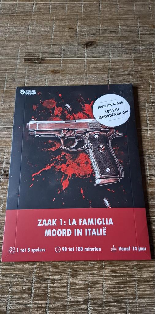 True Crime: La Famiglia - Moord in Italië, Hobby en Vrije tijd, Gezelschapsspellen | Bordspellen, Een of twee spelers, Ophalen of Verzenden