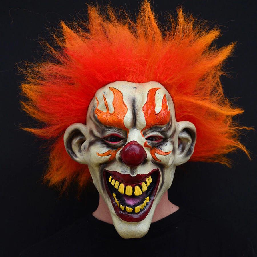 Evil Clown Masker Latex Halloween Carnaval Horror Eng Scary, Verzenden, Nieuw, Feestartikel, Halloween of Griezel