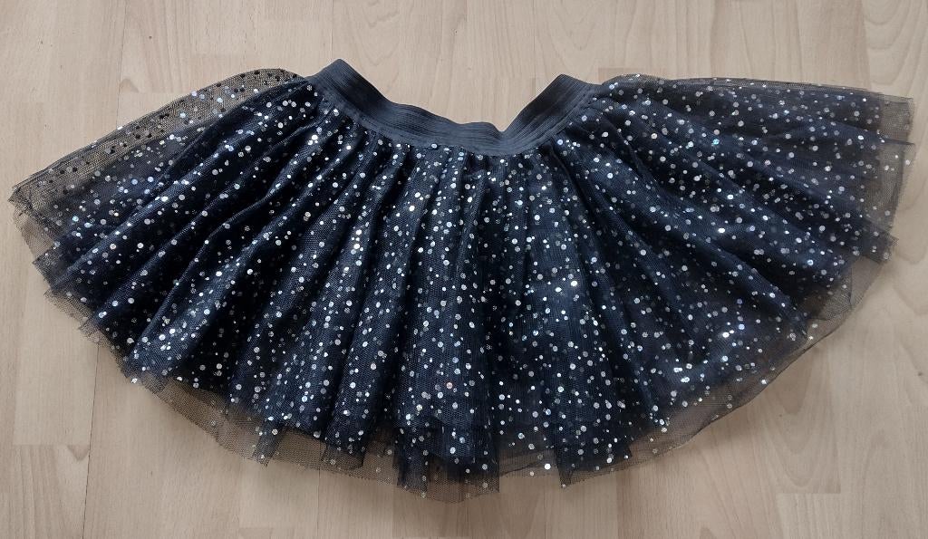 Carnaval Tule rok zwart met zilveren pailletten 38, Kleding | Dames, Carnavalskleding en Feestkleding, Maat 38/40 (M), Carnavalwierts