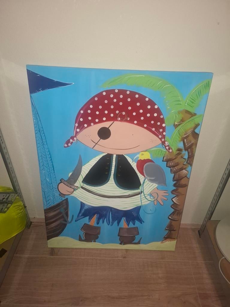 Handgeschilderd kinderkamer schilderij, Ophalen, Zo goed als nieuw, Wanddecoratie