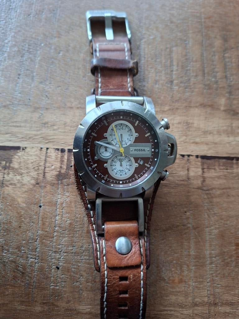 Fossil Herenhorloge - Batterij Leeg, Sieraden, Tassen en Uiterlijk, Horloges | Dames, Staal, Fossil, Polshorloge, Ophalen of Verzenden