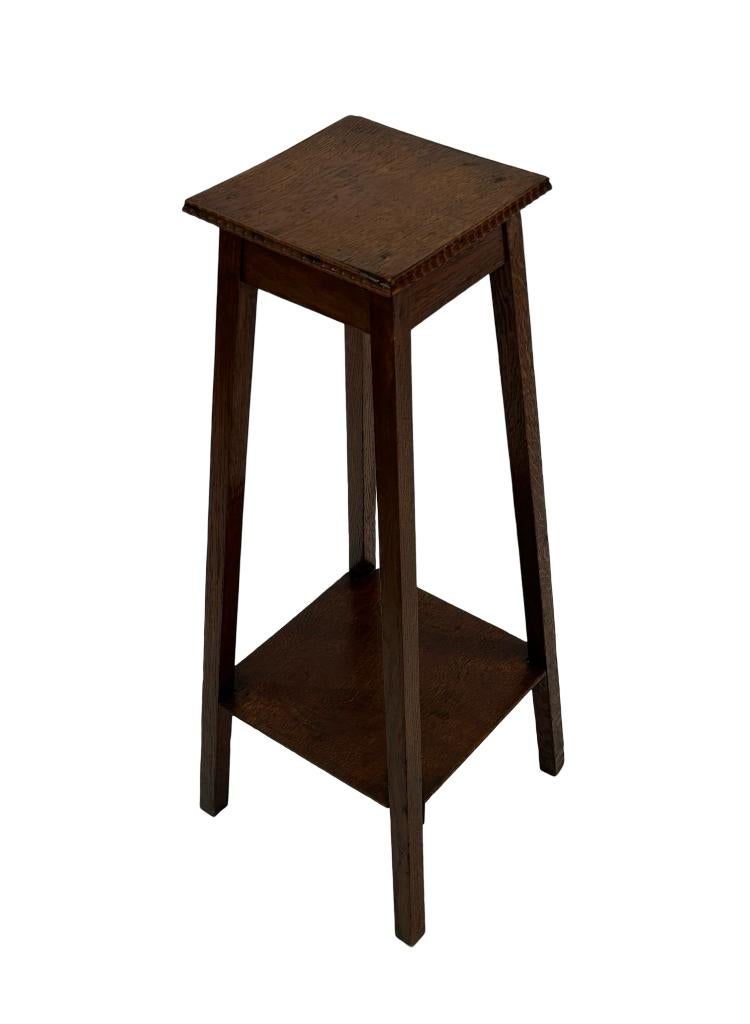 Vintage Bijzettafel Plantentafel Eiken Jaren 50 Design, Vintage, Minder dan 55 cm, Gebruikt, Vintage