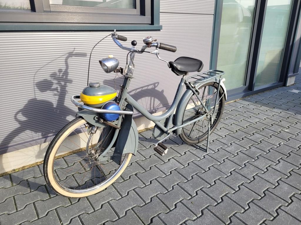 Simplex met Berini ei tank motortje, Fietsen en Brommers, Ophalen, Gebruikt, Maximaal 25 km/u, Overige modellen
