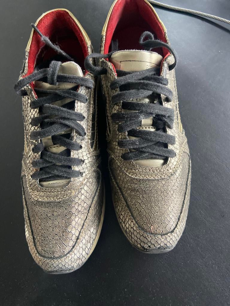 Primabase Sneakers Goud Metallic - Maat 39, Ophalen of Verzenden, Gedragen, Overige kleuren, Sneakers of Gympen