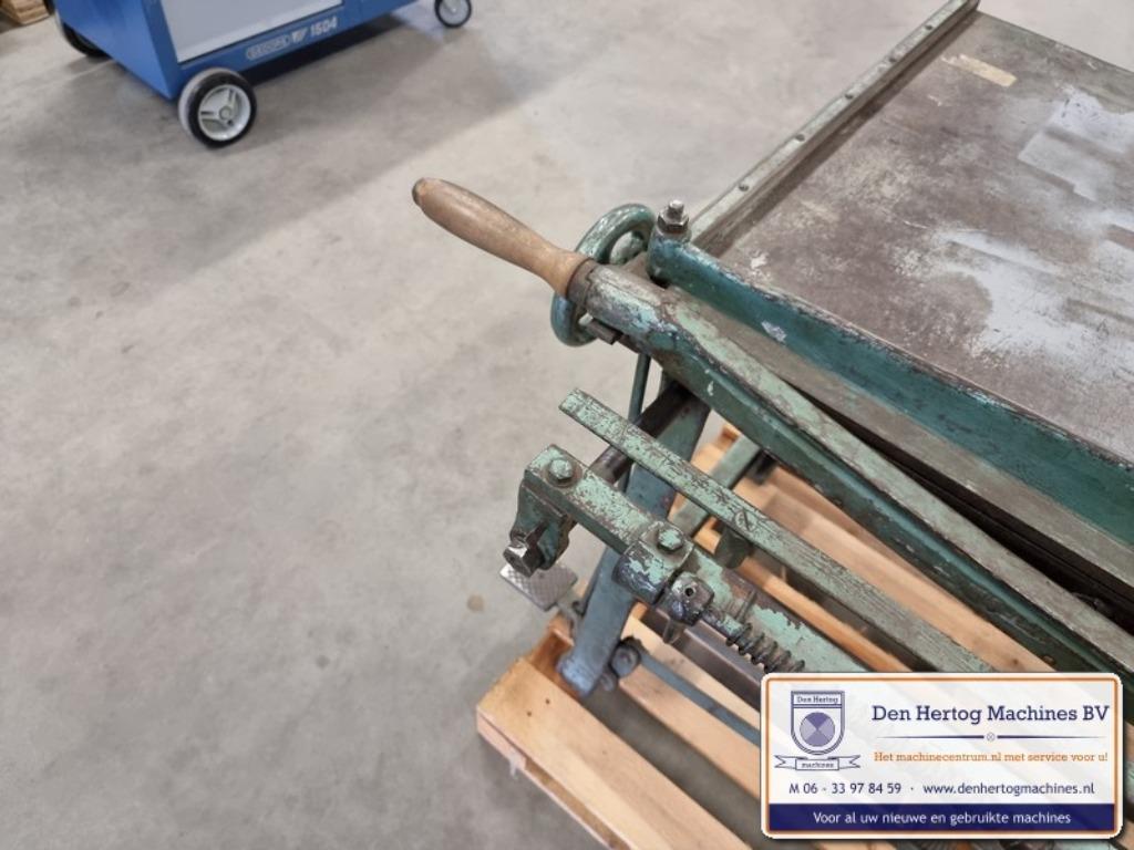 Slagschaar 1020x1mm plaatschaar met voetklemming, Ophalen, Gebruikt