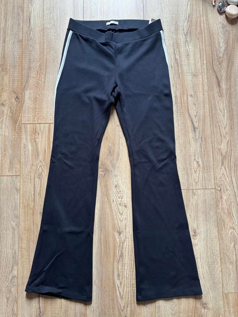 Zachte broek met streep Zara donkerblauw met wit maat L, Blauw, Maat 42/44 (L), Nieuw, Ophalen of Verzenden