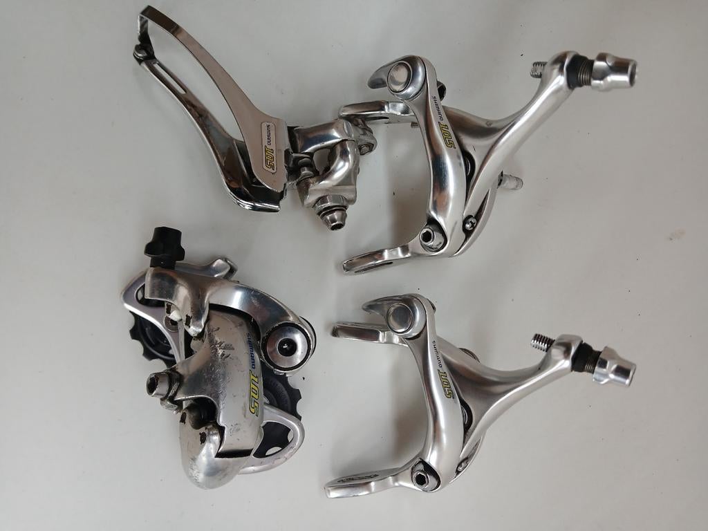 Shimano 105 Groepset Zo Goed Als Nieuw, Fietsen en Brommers, Fietsonderdelen, Ophalen of Verzenden, Zo goed als nieuw, Derailleur of Ketting