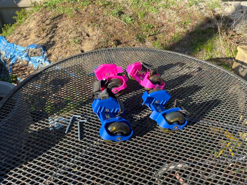 Wieltjes voor onder de schoenen, Sport en Fitness, Skeelers, Ophalen, Kinderen, Wielen of Lagers, Verstelbaar