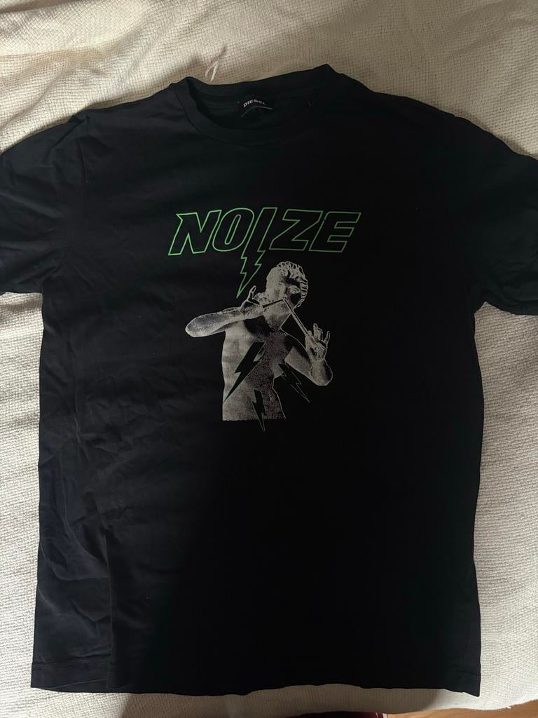 Zwart Diesel T-shirt met print - Maat s, Kleding | Heren, T-shirts, Ophalen of Verzenden, Zo goed als nieuw, Maat 46 (S) of kleiner