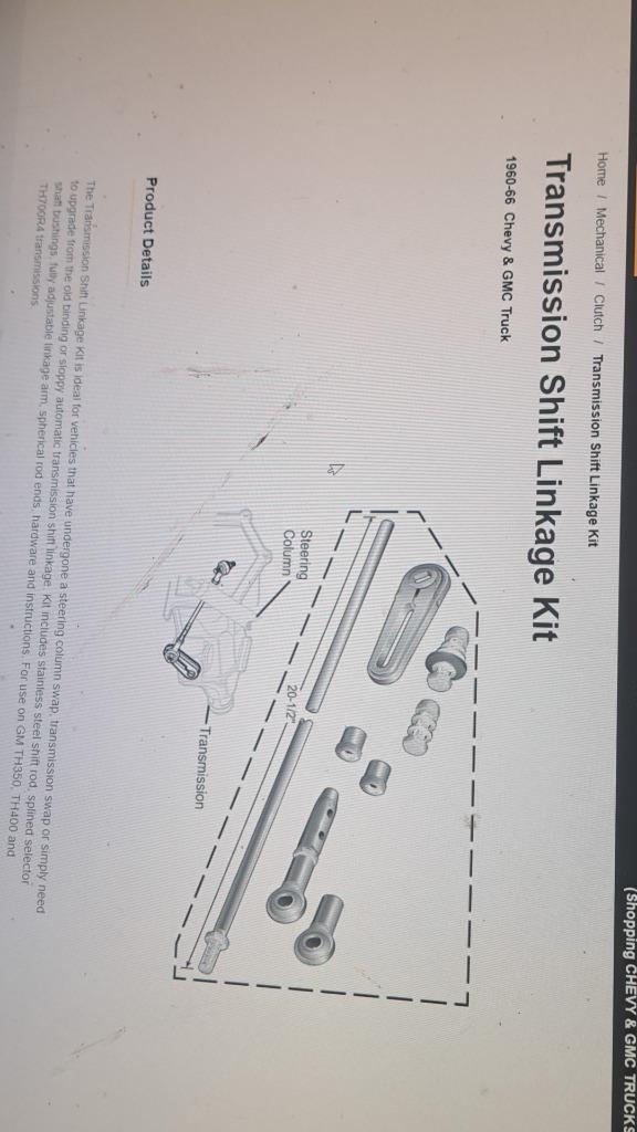 tranmissie shift linkage kit, Ophalen of Verzenden, Nieuw, Chevrolet