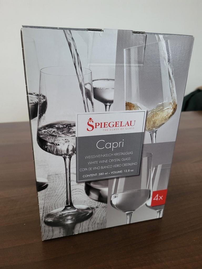 Spiegelau Capri Witwijnglazen - 4 stuks, Huis en Inrichting, Keuken | Servies, Ophalen, Glas of Glazen, Nieuw, Glas