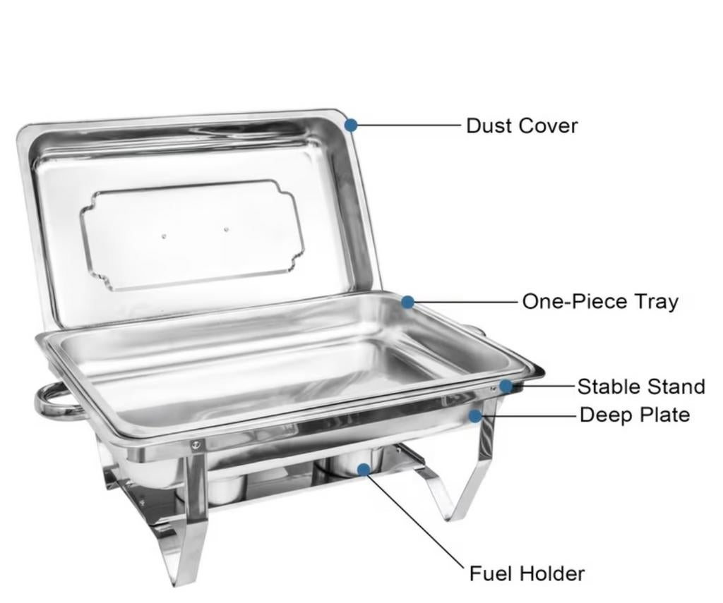 Professionele Chafing Dish Warmhouder te Huur, Ophalen of Verzenden, Gebruikt