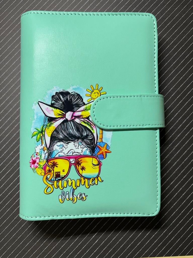 A6 binder summer met 5 zippers, Ophalen of Verzenden, Nieuw