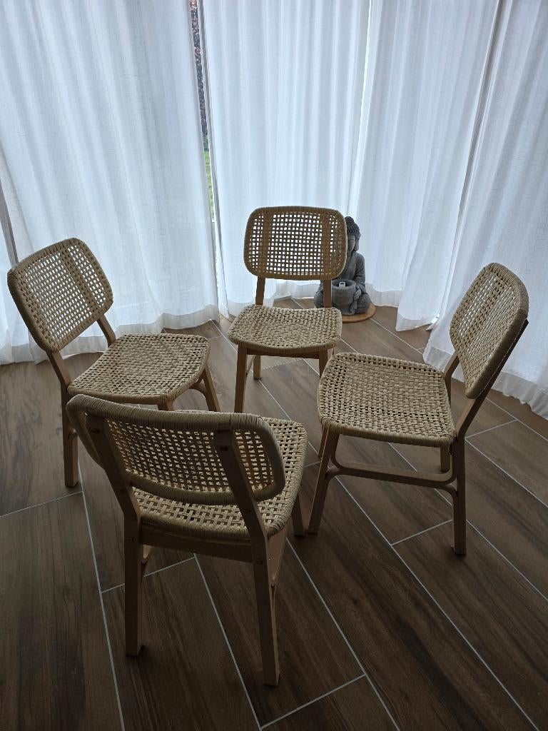 Nieuw Ikea VOXLÖV 3 stoelen+kussen. Pstk €85, Huis en Inrichting, Stoelen, Ophalen, Overige kleuren, Drie, Nieuw
