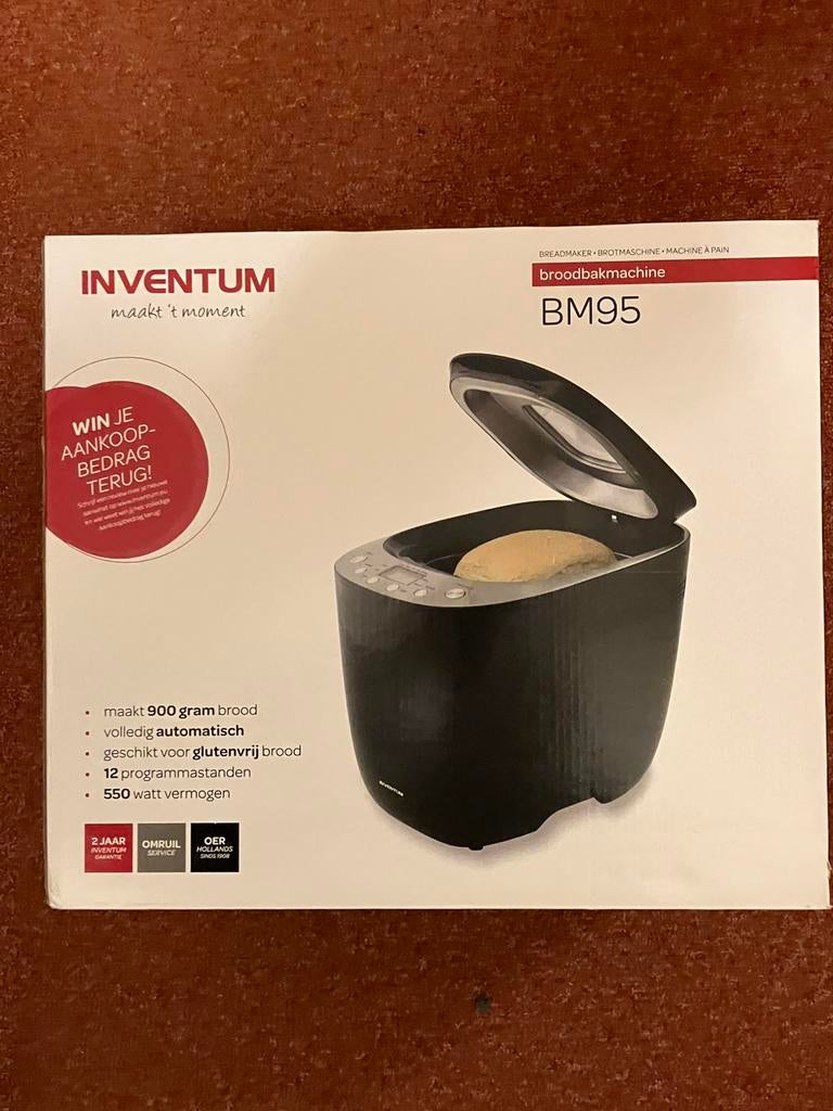 NIEUWE Inventum BM95, Witgoed en Apparatuur, Broodbakmachines, Ophalen of Verzenden, Nieuw