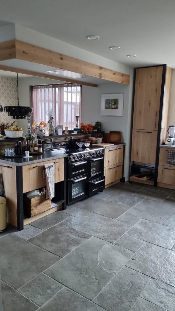 Bourgondische Dallen Castle Stone Taupe groot wildverband, Ophalen, 60 cm of meer, Hardsteen, 60 cm of meer