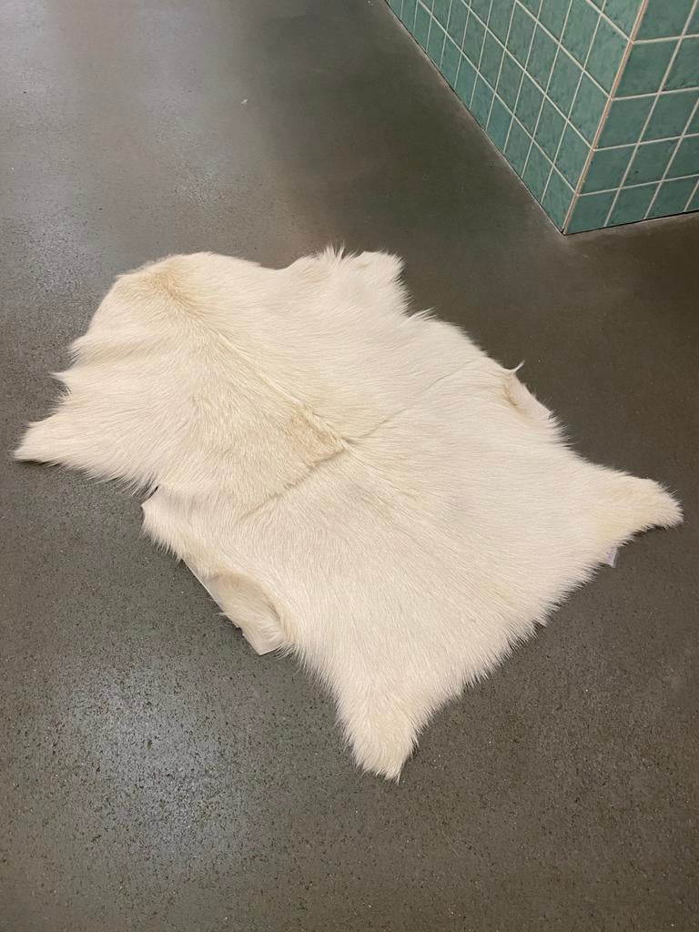 Mooie geiten vacht, 100 tot 150 cm, Wit, Nieuw, Overige vormen