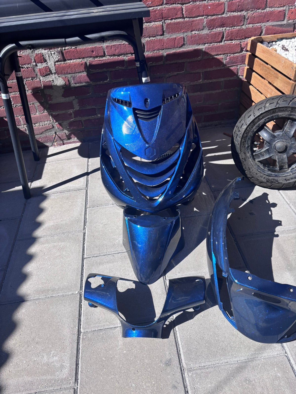 Piaggio zip diamond blue kappenset, Ophalen of Verzenden, Gebruikt, Benzine, Zip