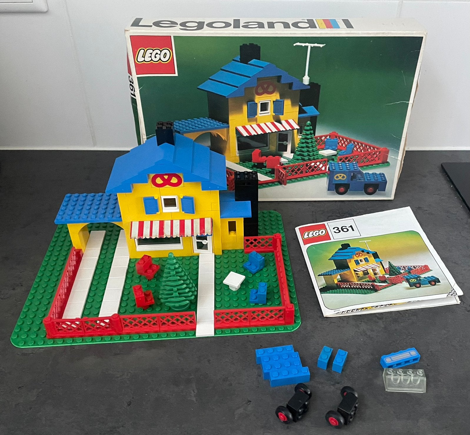 Lego 356 Italiaanse Villa met doos 1973, Ophalen of Verzenden, Zo goed als nieuw