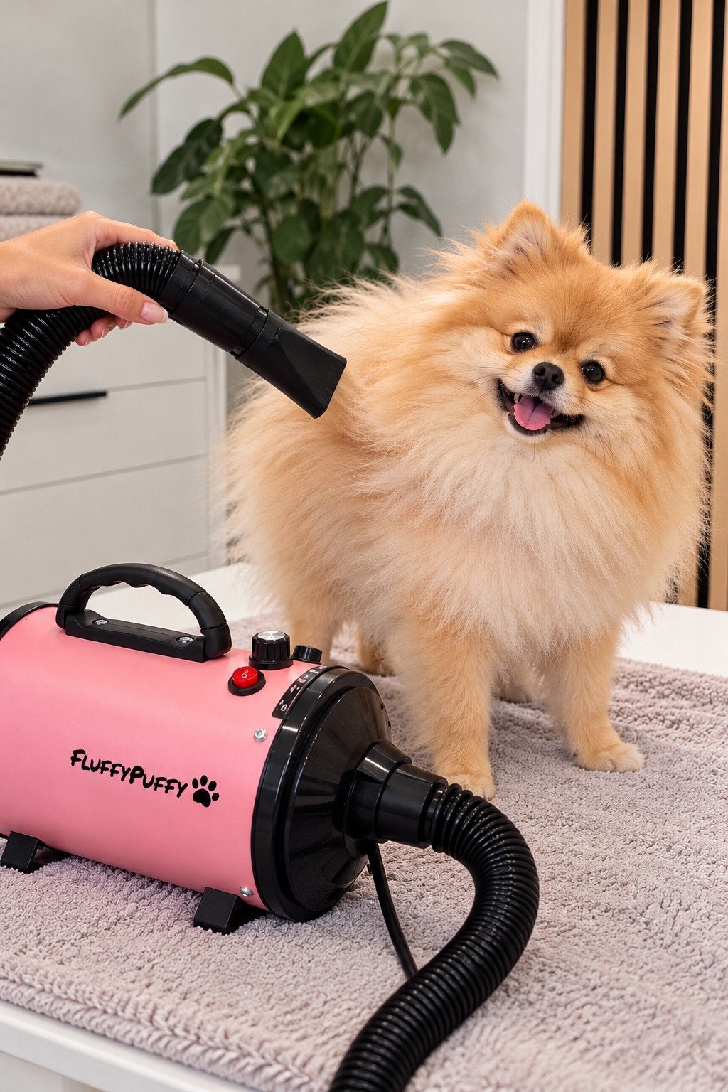 FluffyPuffy Hondenföhn Roze - Zo goed als nieuw, Ophalen of Verzenden, Zo goed als nieuw