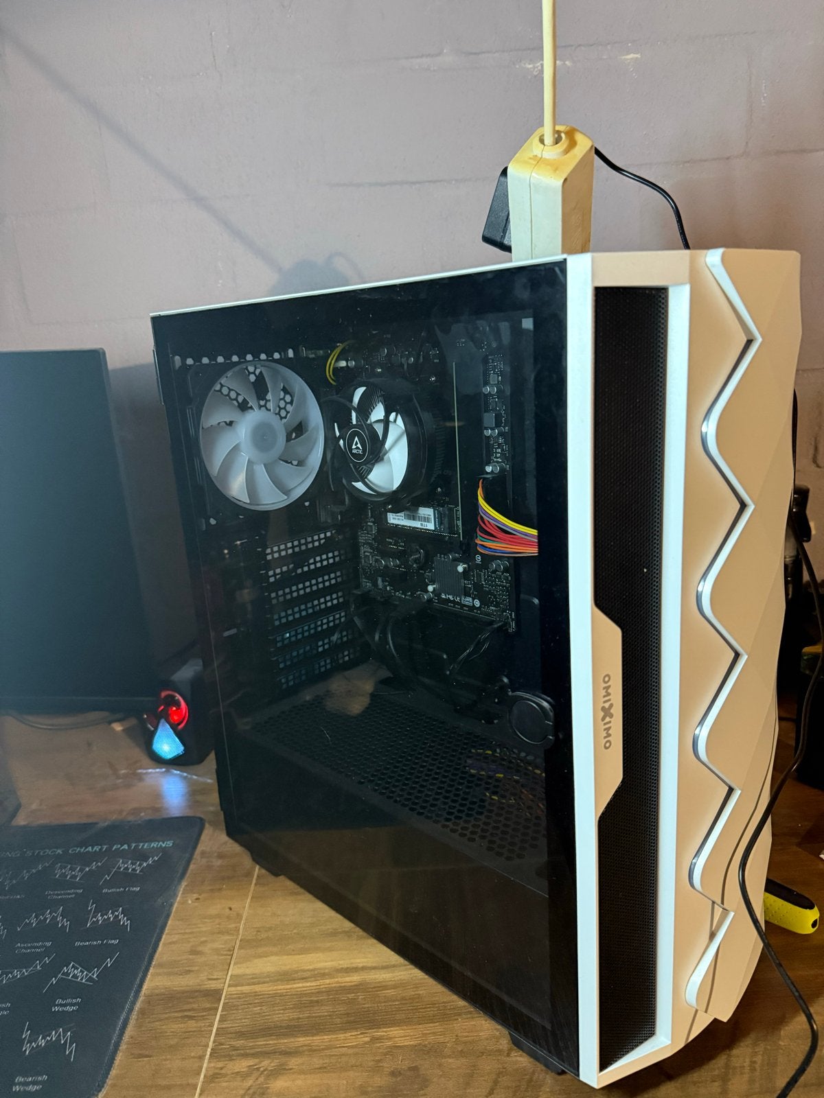 OmiXimo PC met 27 inch curved MSI monitor, Ophalen, Gebruikt, Met monitor, Gaming
