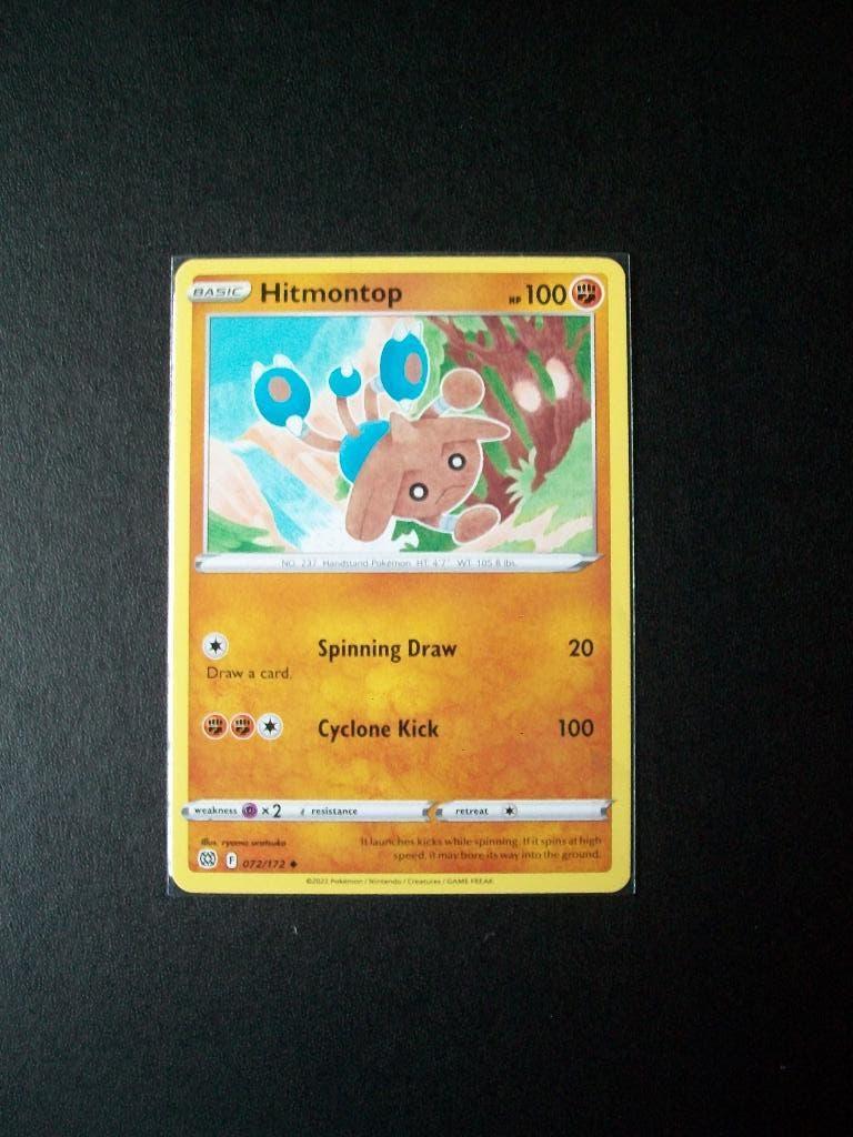 1327: Nieuwe Pokemon Kaart HITMONTOP hp 100 (072/172), Verzenden, Nieuw, Losse kaart