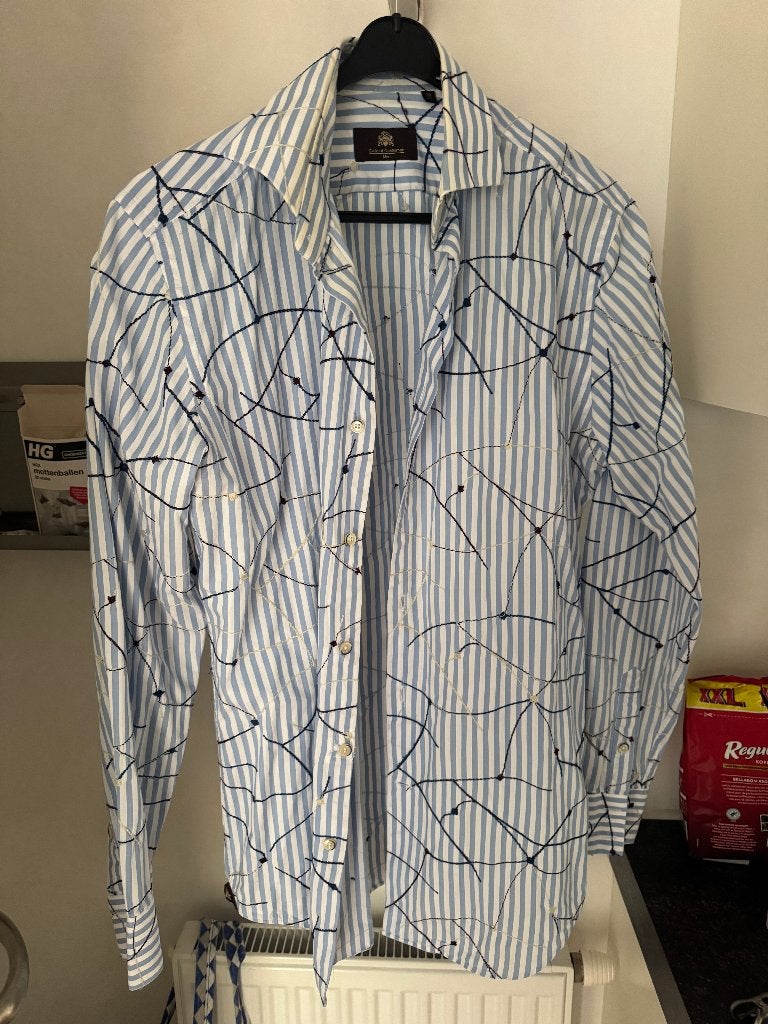 Circle of Gentlemen overhemd heren maat 39 15,5, Ophalen of Verzenden, Zo goed als nieuw, Overige kleuren, Halswijdte 39/40 (M)